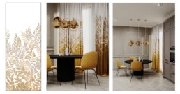 Sophia Home Decoration proiect draperii Bahamas mustar